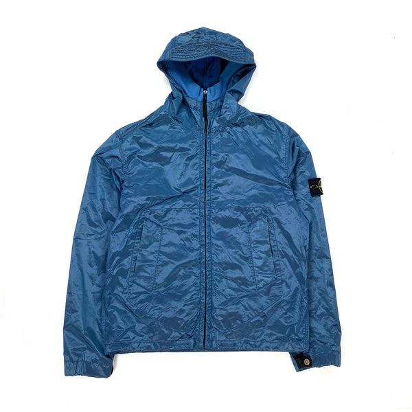 Stone Island Blue 2007 Nylon Metal Hooded Jacket