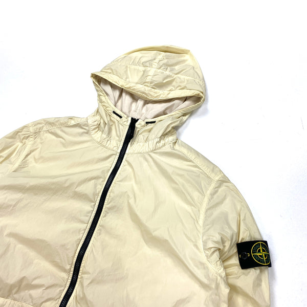 Stone Island Beige Crinkle Reps Hooded Jacket