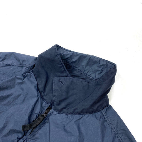 Stone Island Navy Crinkle Reps Cotton Lined Jacket