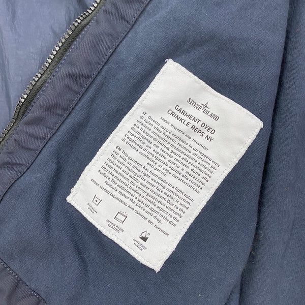 Stone Island Navy Crinkle Reps Cotton Lined Jacket
