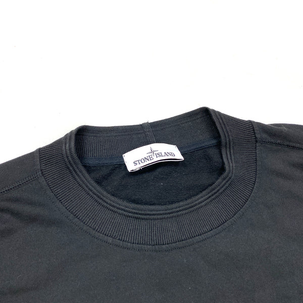 Stone Island Black Reflective Crewneck Sweatshirt