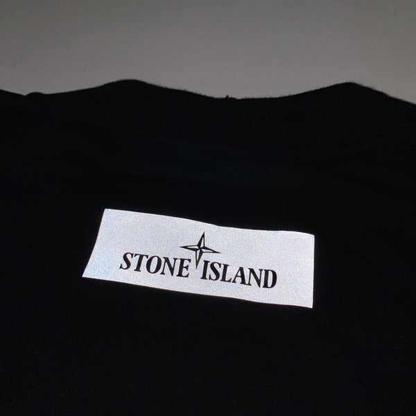 Stone Island Black Reflective Crewneck Sweatshirt
