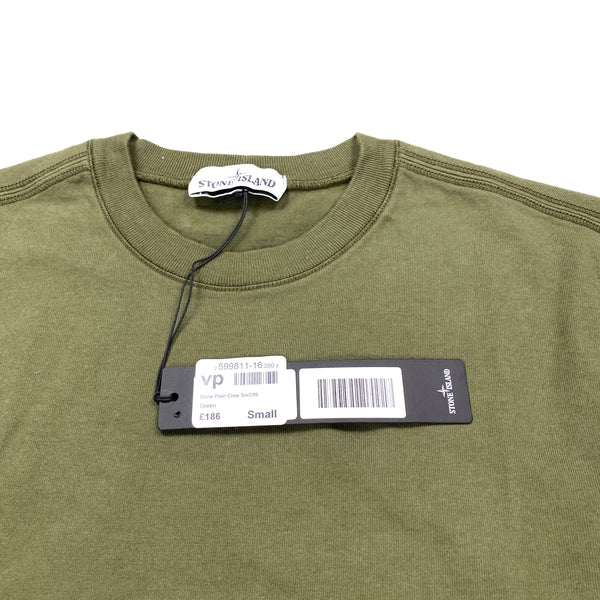 Stone Island Khaki Green Crewneck Sweatshirt