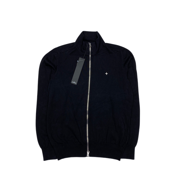 Stone Island 2022 Black Zipped Jumper