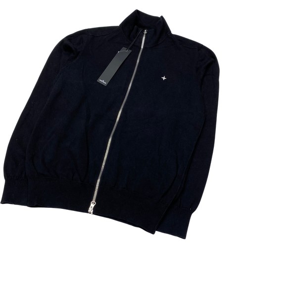 Stone Island 2022 Black Zipped Jumper