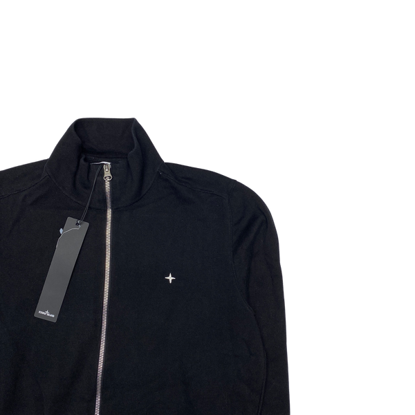 Stone Island 2022 Black Zipped Jumper