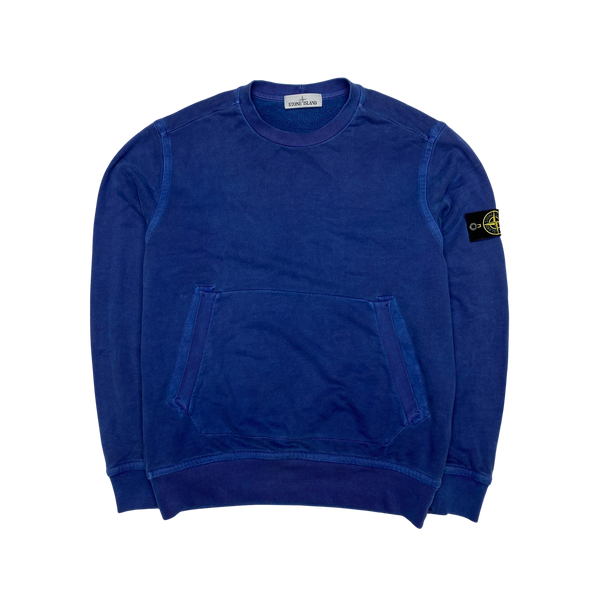 Stone Island Blue Two Tone 2015 Crewneck Sweatshirt