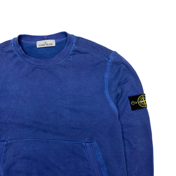 Stone Island Blue Two Tone 2015 Crewneck Sweatshirt