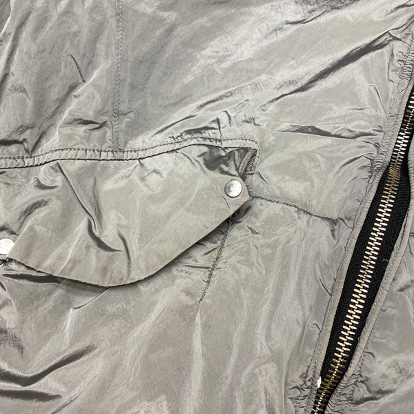 Stone Island Silver 2008 Nylon Metal Quilted Jacket