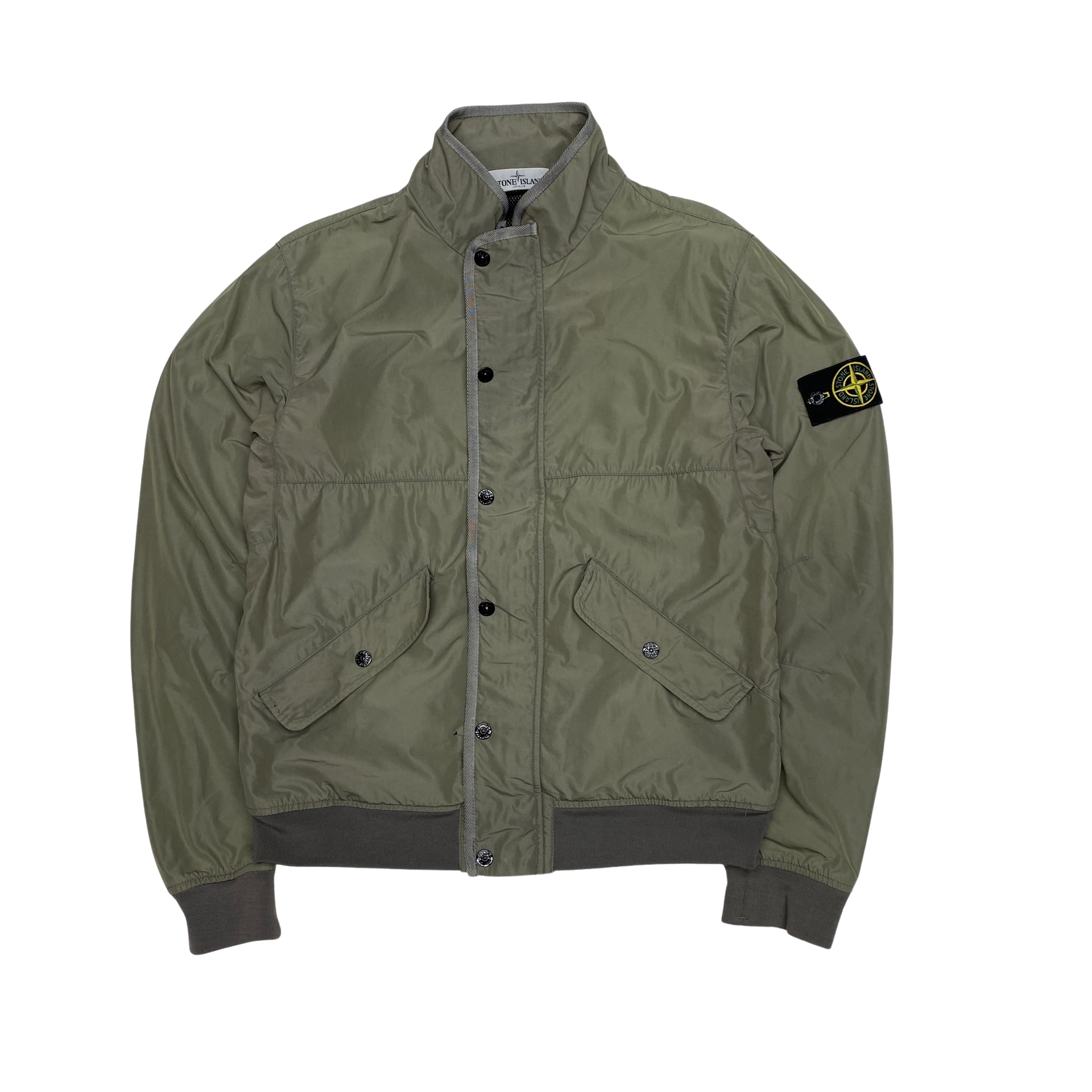 Stone Island Olive Micro Reps Bomber Jacket – Mat