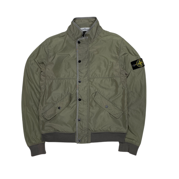 Stone Island Olive Micro Reps Bomber Jacket