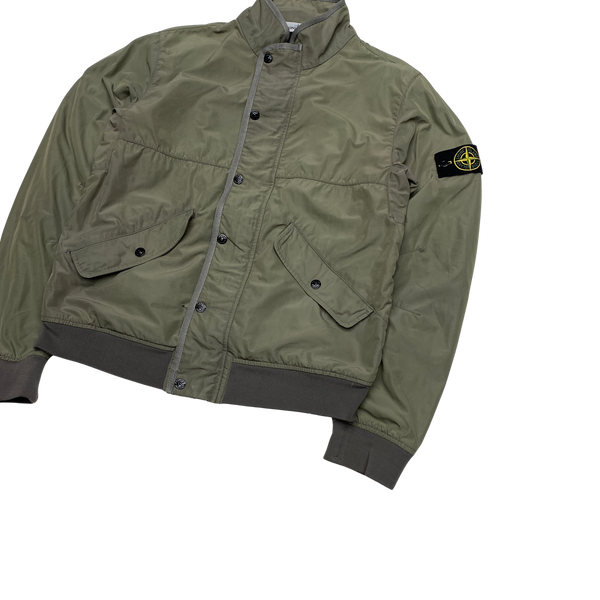 Stone Island Olive Micro Reps Bomber Jacket
