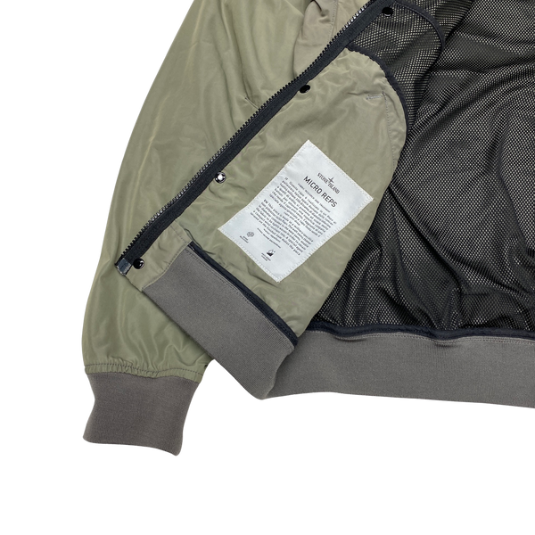 Stone Island Olive Micro Reps Bomber Jacket