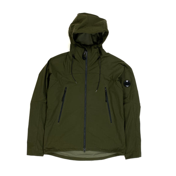 CP Company Khaki Green Hooded Pro Tek Jacket