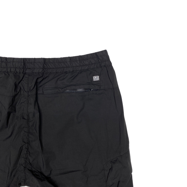 CP Company Black 50 Fili Stretch Cargo Trousers
