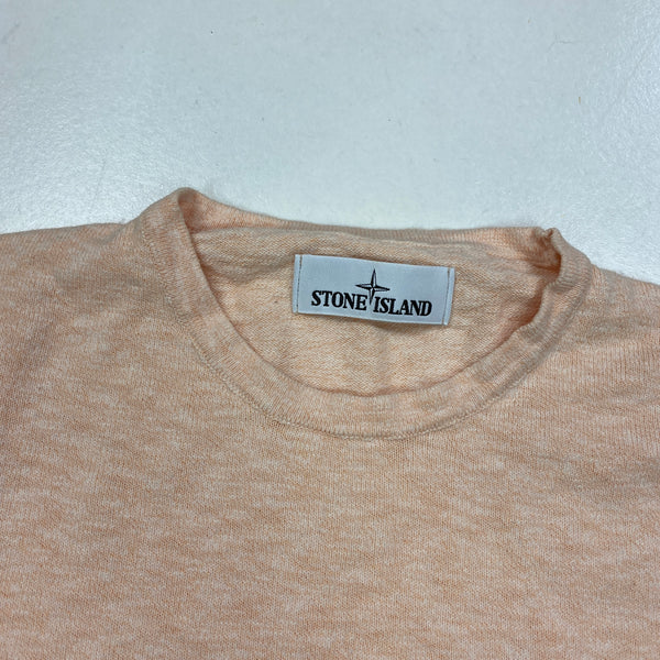 Stone Island Peach Marl Crewneck Jumper