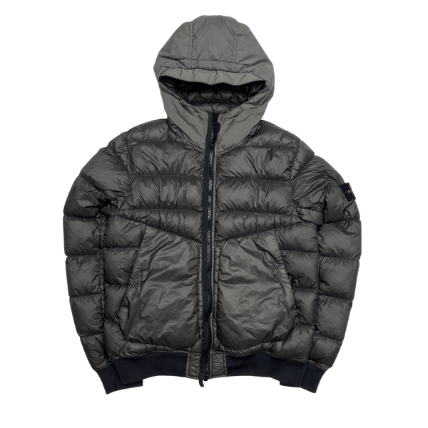 Stone Island 2016 Grey Garment Dyed Puffer Jacket
