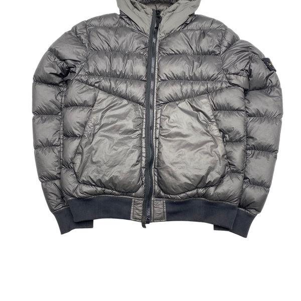 Stone Island 2016 Grey Garment Dyed Puffer Jacket