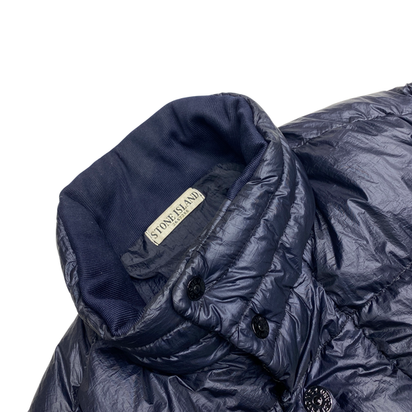 Stone Island Navy Garment Dyed Puffer