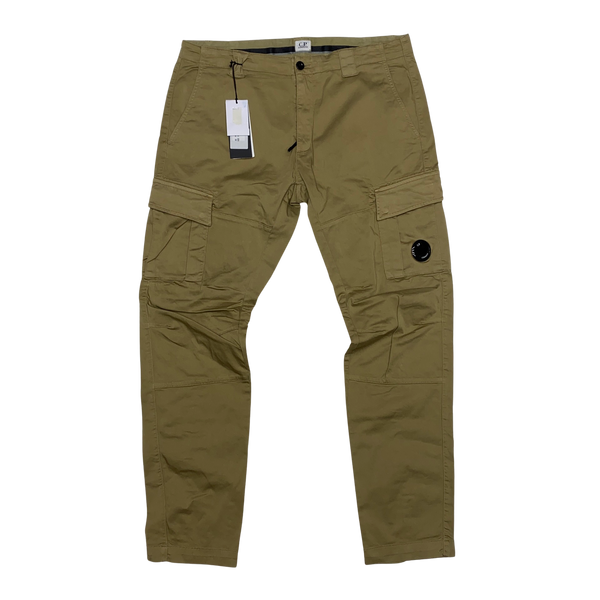 CP Company Beige Ergonomic Tapered Cargo Trousers