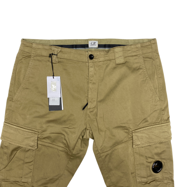 CP Company Beige Ergonomic Tapered Cargo Trousers