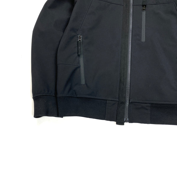 Stone Island Black Soft Shell R Hooded Jacket