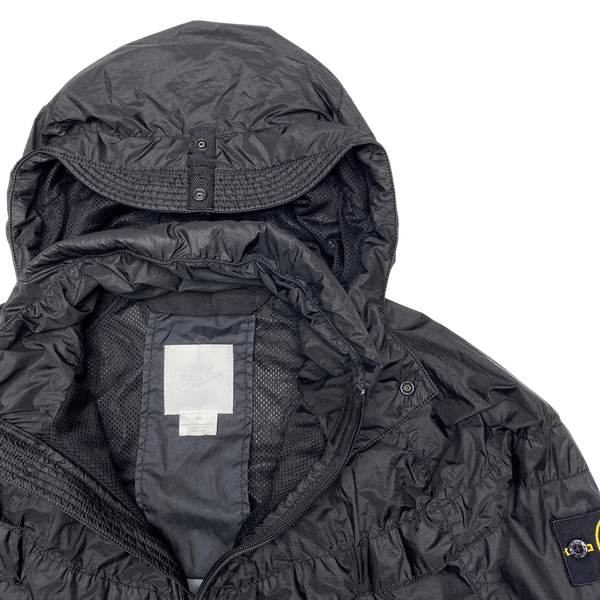 Stone Island x Nike Black Hyperlight Membrana Windrunner Jacket