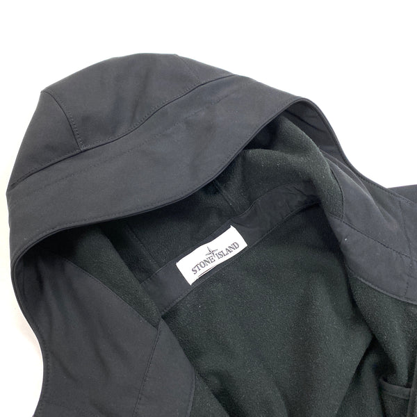Stone Island Black Soft Shell R Hooded Jacket