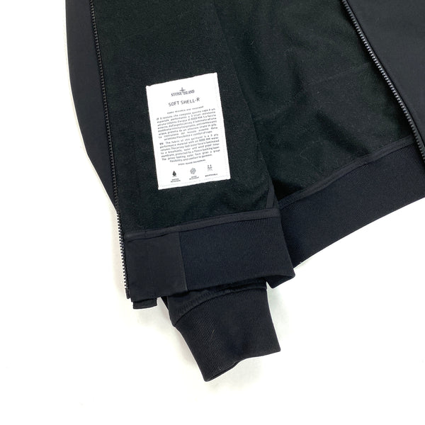 Stone Island Black Soft Shell R Hooded Jacket