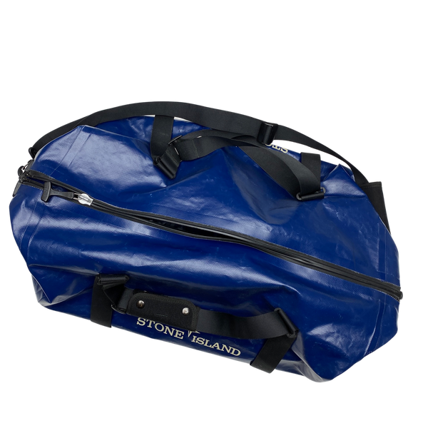 Stone Island Blue PVC Duffle Bag