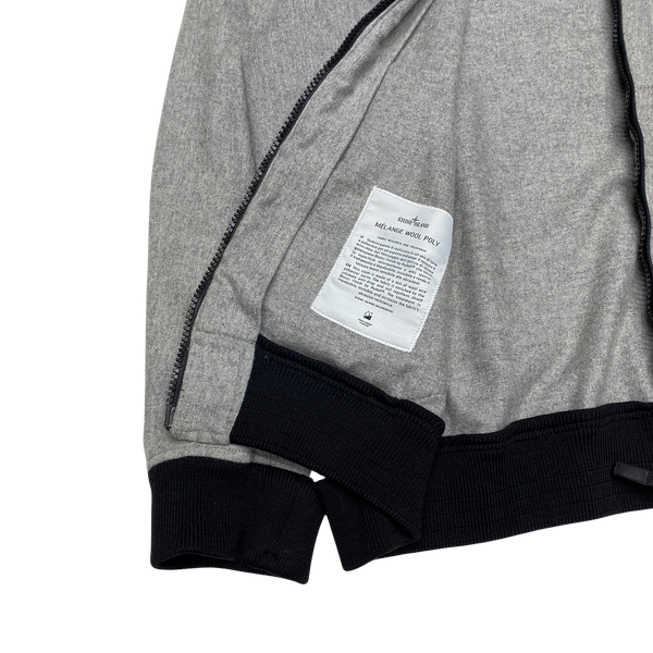 Stone Island Light Grey 2014 Melange Wool Poly Jacket