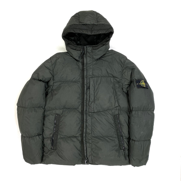 Stone Island Dark Green 2017 Crinkle Reps Puffer