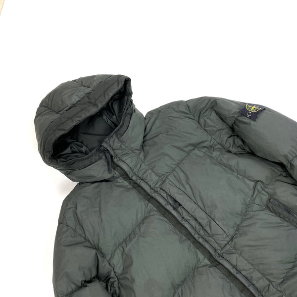 Stone Island Dark Green 2017 Crinkle Reps Puffer