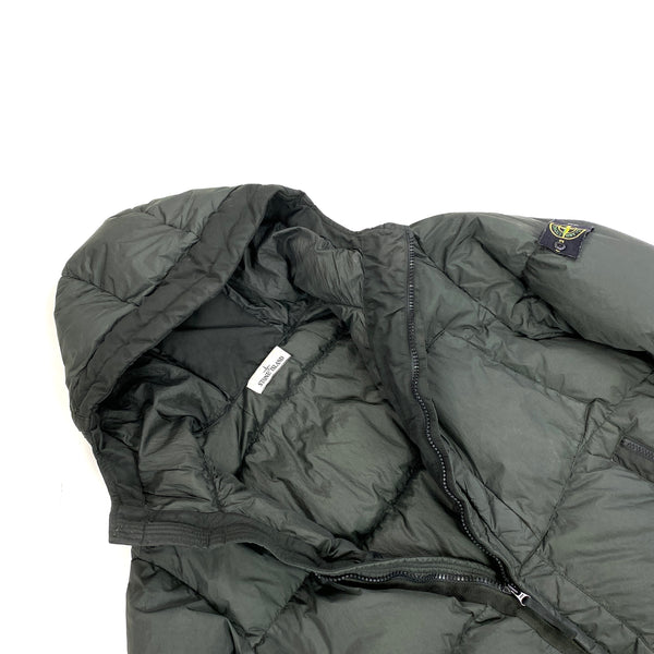 Stone Island Dark Green 2017 Crinkle Reps Puffer