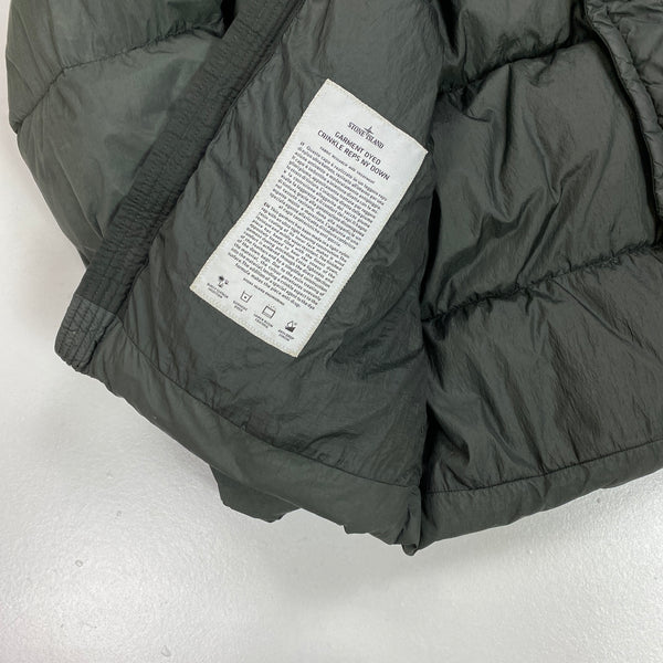 Stone Island Dark Green 2017 Crinkle Reps Puffer