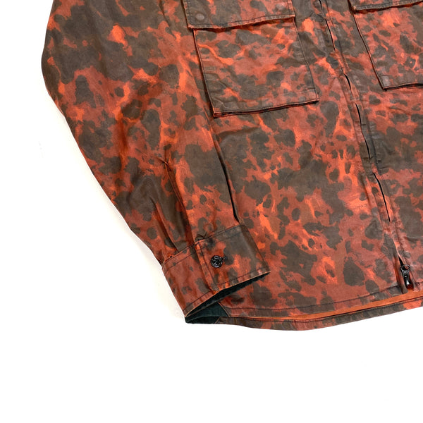 Stone Island 2014 Red Tortoise Shell Camo Hooded Jacket