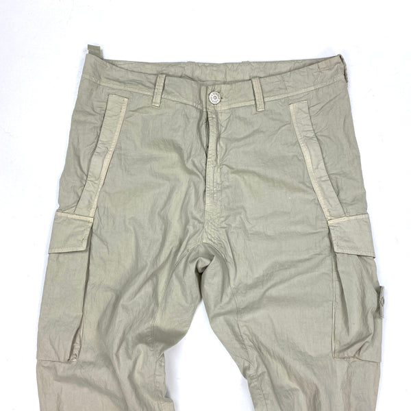 Stone Island Ghost Cotton Resin Cargo Trousers