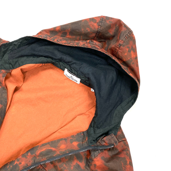Stone Island 2014 Red Tortoise Shell Camo Hooded Jacket