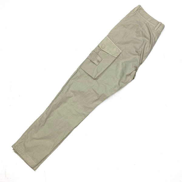Stone Island Ghost Cotton Resin Cargo Trousers