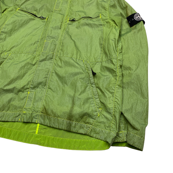 Stone Island 2016 Green Pixel Reflective Hooded Jacket