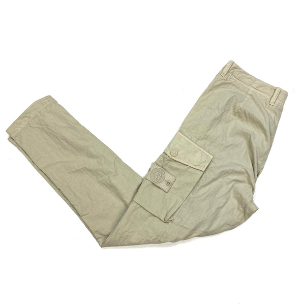 Stone Island Ghost Cotton Resin Cargo Trousers