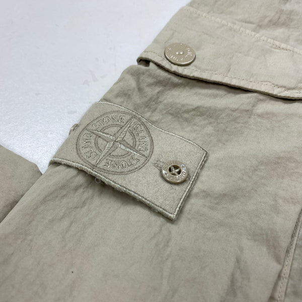 Stone Island Ghost Cotton Resin Cargo Trousers