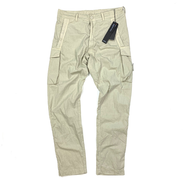 Stone Island Ghost Cotton Resin Cargo Trousers