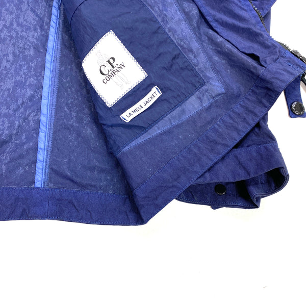 CP Company Blue Quartz Nylon La Mille Goggle Jacket