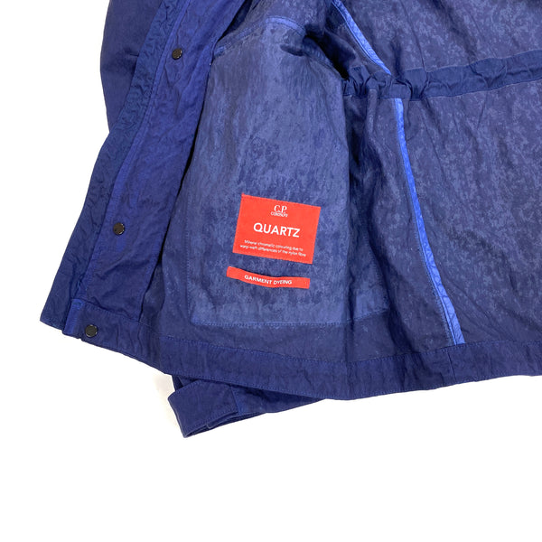 CP Company Blue Quartz Nylon La Mille Goggle Jacket