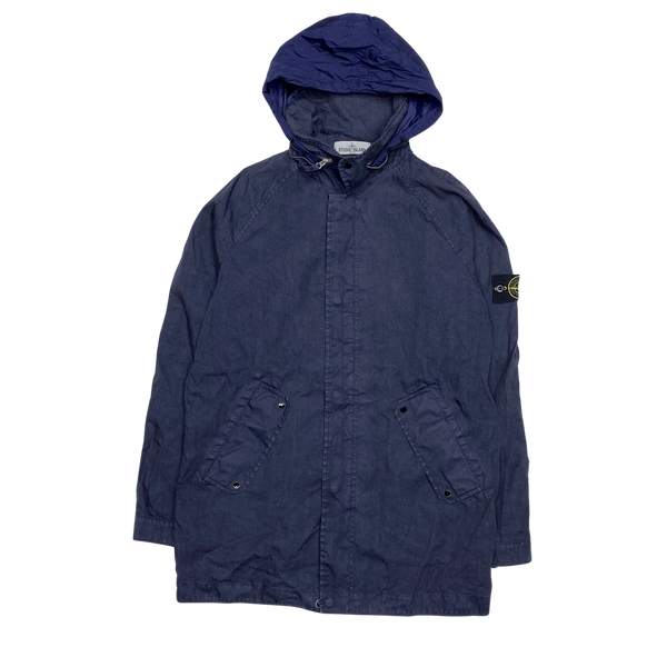 Stone Island 2012 Blue Lino Watro Parka Jacket