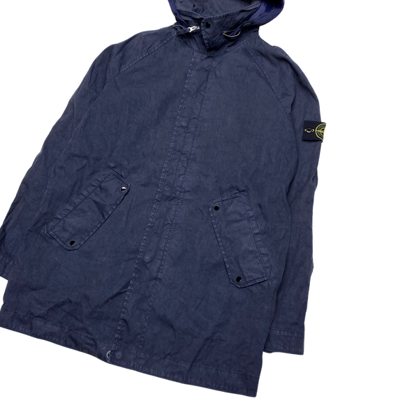 Stone Island 2012 Blue Lino Watro Parka Jacket