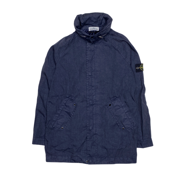 Stone Island 2012 Blue Lino Watro Parka Jacket