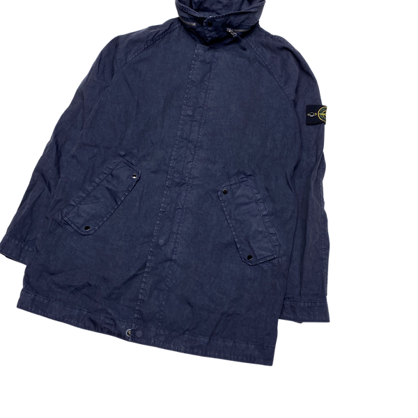 Stone Island 2012 Blue Lino Watro Parka Jacket