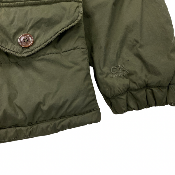 CP Company Khaki Nycra Down Filled Goggle Jacket